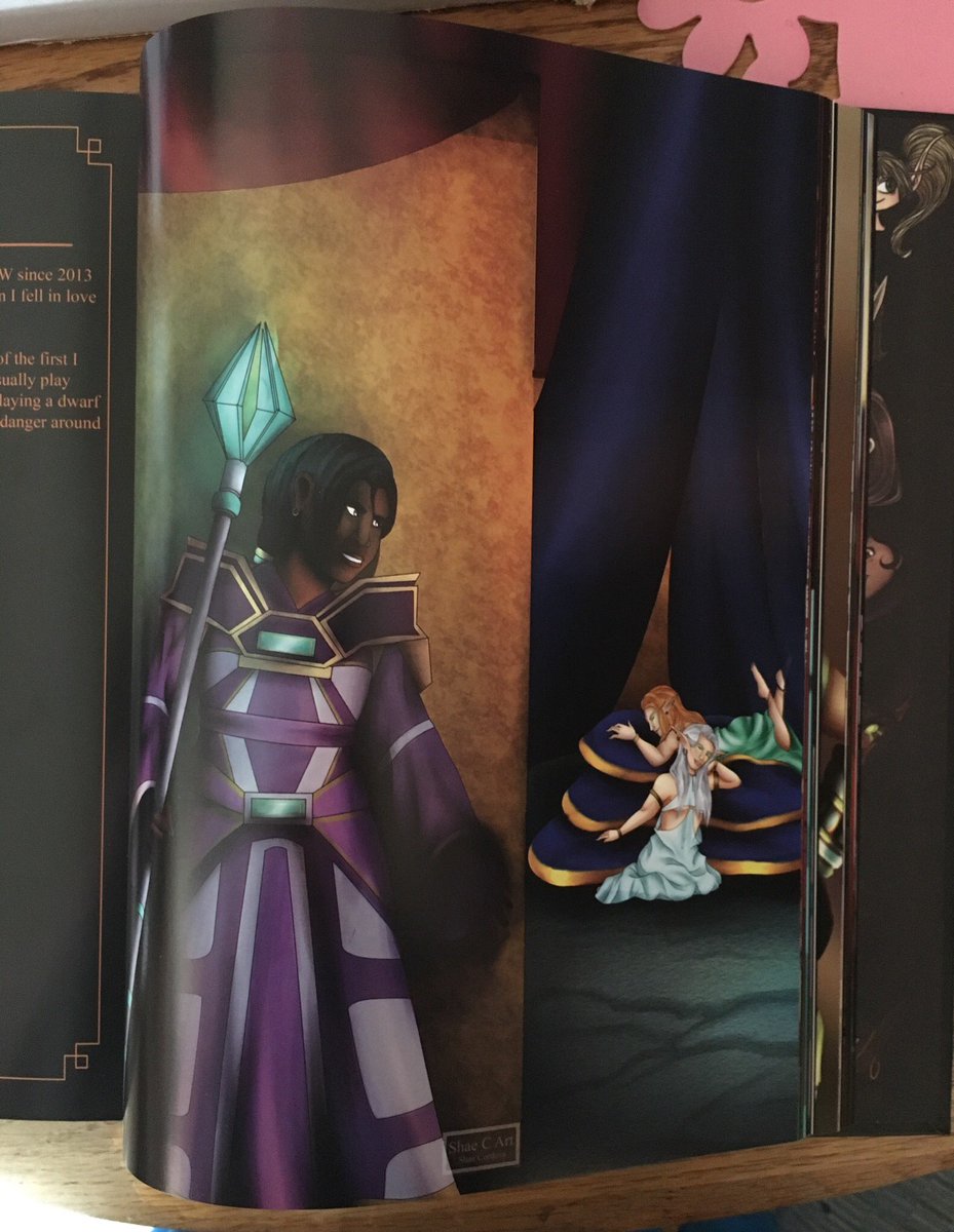 Shae_C_Art's tweet photo. I can post my piece for the @aoazines I was a part of now! The book looks amazing! Even the box it came in is fun!! #WorldOfWarcraft https://t.co/8O9gKSMFq9