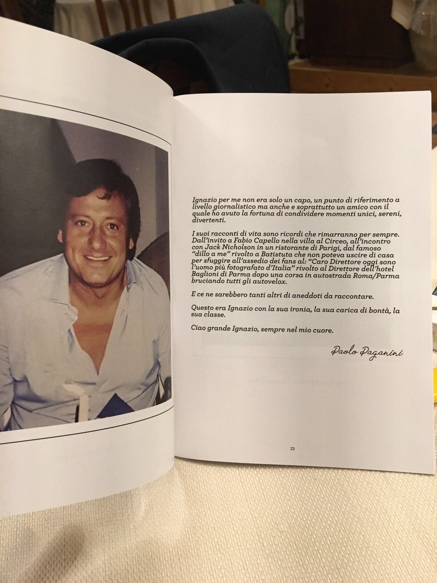 PaPaganini's tweet photo. È il mio ricordo insieme a quello di amici e colleghi racchiuso in un libro curato da #angelofabiani e dedicato a un grande giornalista e grande amico scomparso pochi mesi fa #IgnazioScardina. Ciao grande Igna! 😘La classe non è acqua.👍 https://t.co/S5oqz8E5sk