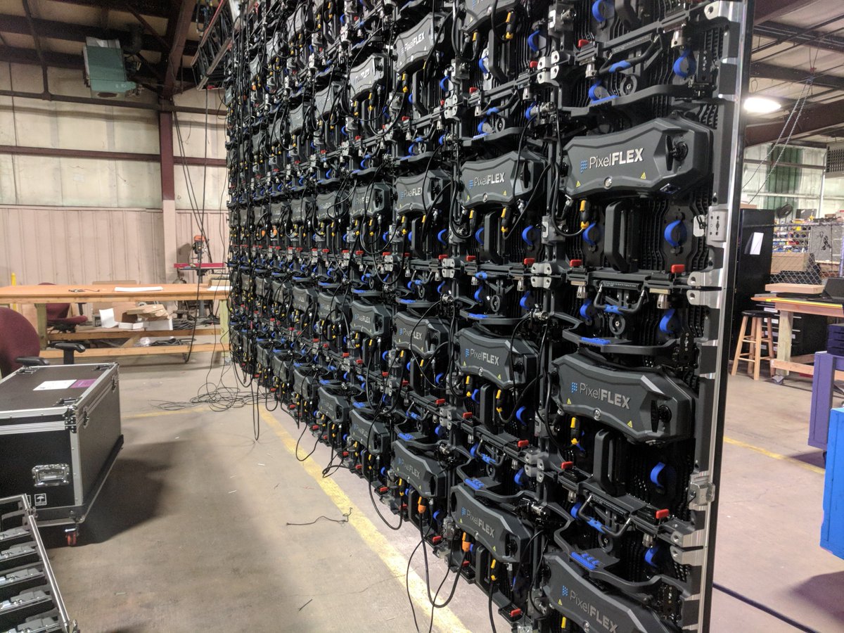 pixelflexled's tweet photo. Our Rental Partner, @EliteMultimedia, recently ran QC tests on our #FLEXTour 2.8mm & 4.8mm #LED tiles before they head out for a massive project in the coming weeks. #RentalPartnerNetwork https://t.co/lHO8R3sDy7