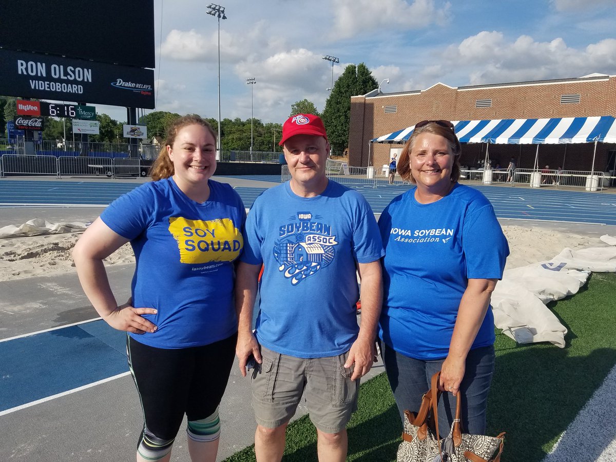 Volunteering at the track meet for Divisions 2 &amp; 3! Getting volunteer points for <a href="/IowaSoybeans/">IowaSoybeans</a> and watching track &amp; field! It's a good day! #SeizeTheCup