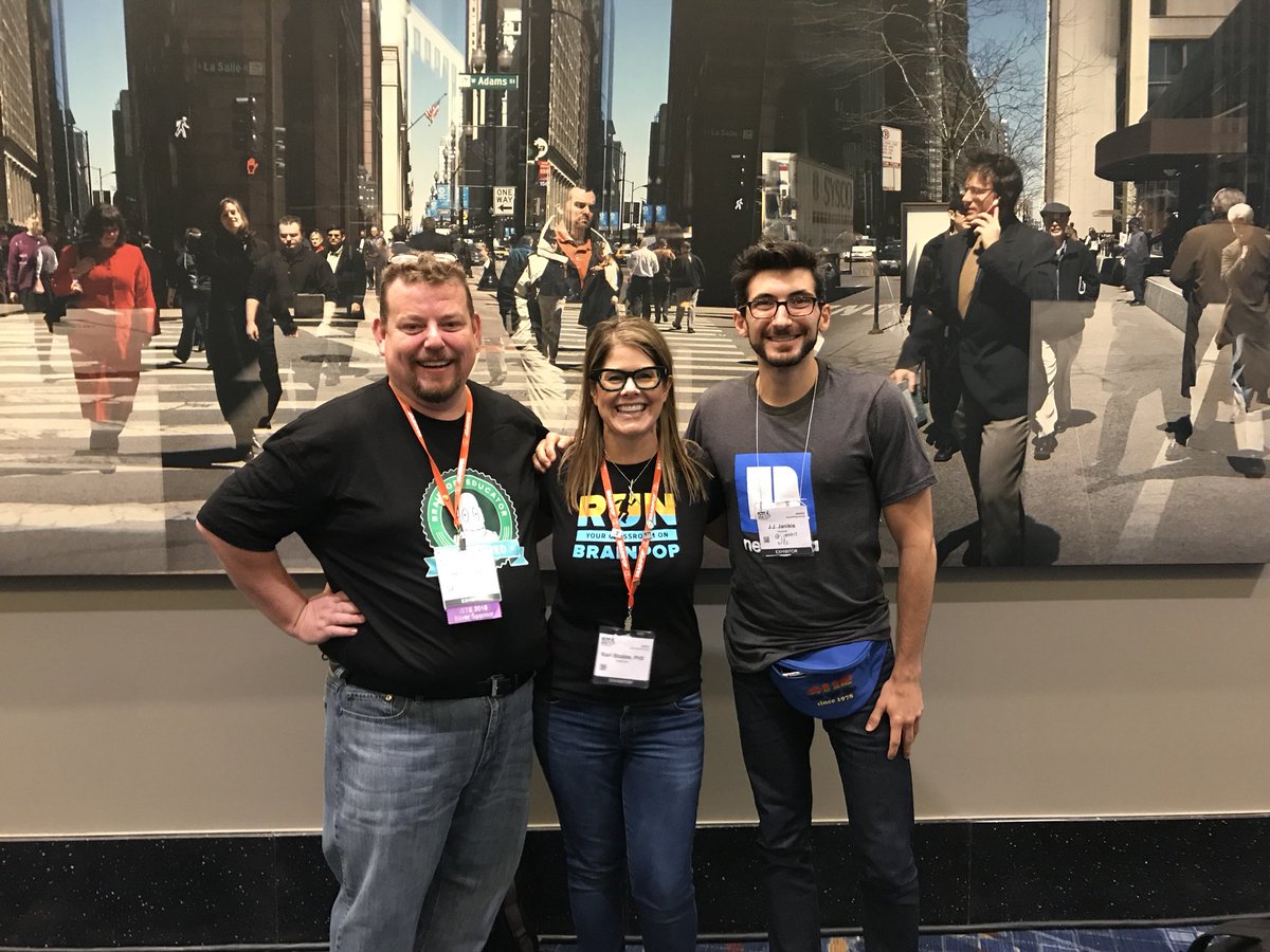 karistubbs's tweet photo. Honored to present alongside @StemNinja @jjanikis @brainpop @Newsela at #iste18 !!! #stemudl https://t.co/RQTxFf1TPR