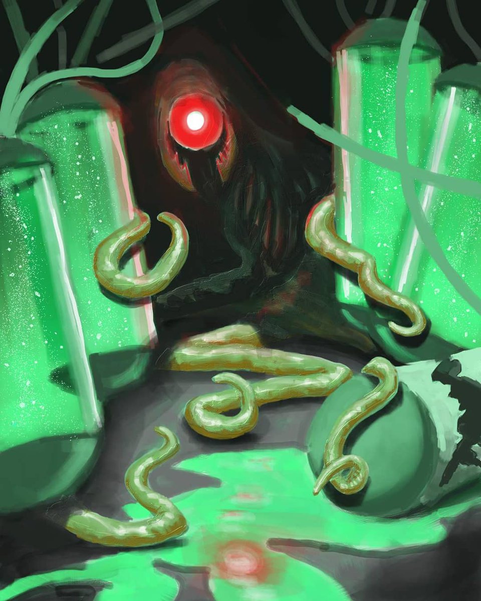 MassMasterMatt's tweet image. Encountered some truly beastial beasties during our last campaign. #digitalpainting #monster