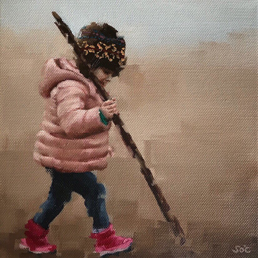 vernonartgroup's tweet photo. A celebration of the wonders of childhood in this piece from artist @socallaghanart titled Little Thoughts. #sharonocallaghan #rosefestival2018 #littlethoughts https://t.co/3NZzC7H2ph