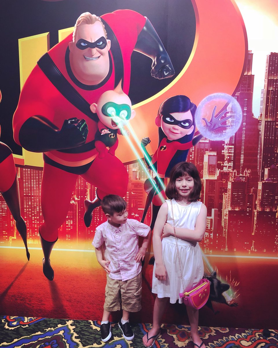 Had a great time seeing Incredibles 2! I realize that we parents aren’t REAL “supers” but thx to our friends <a href="/Clorox/">Clorox</a> we’re able to keep our house clean and disinfected... even w/ 2 wild little ones and 3 dogs. Cleaning is the beginning. What comes next is Incredible! #ad