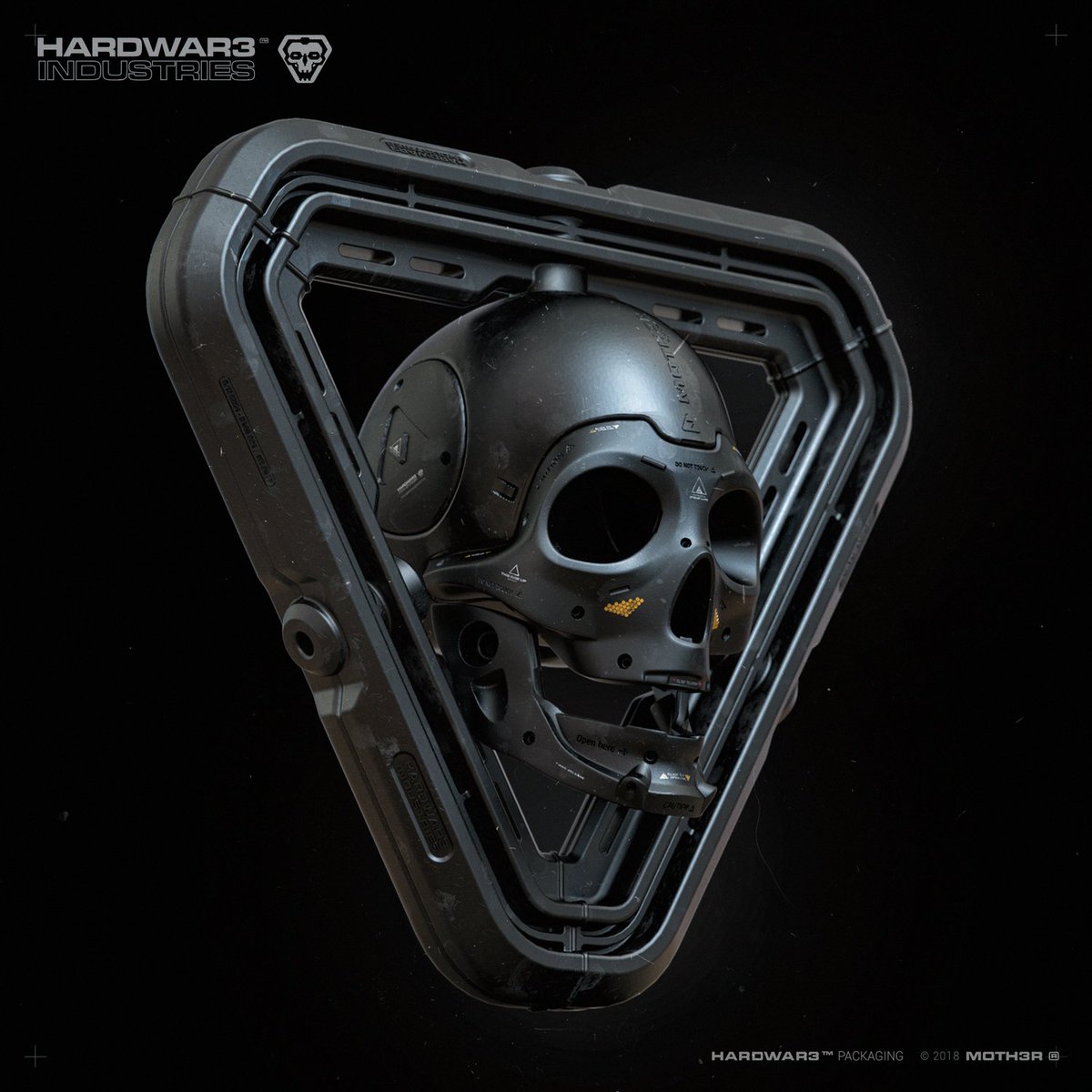 moth3r's tweet photo. Night drop: HW3 INDUSTRIES 'Skull' #hw3 #hardwar3 #b3d #fusion360 #zbrush #moi3d #copyright #moth3r https://t.co/yCOHUnct91