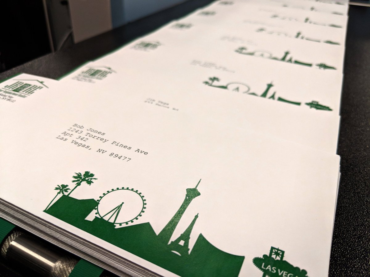 DigitalInsight's tweet image. Our envelope printing just got a big upgrade! We are now offering full color, high quality, laser printed Envelopes! Even better we can add variable addresses for you, saving you time and money! #Envelopes #CustomEnvelope #EnvelopePrinting #HendersonPrintShop #LasVegasPrintShop