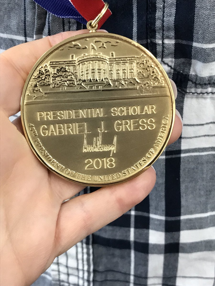 MathnasiumSBV's tweet photo. We are so proud of this young man and VERY blessed to have the opportunity to work with him. Our instructor, Gabe, was awarded the 2018 US Presidential Scholar for Kansas.  He just returned from Washington DC with this amazing award!! Amazing job Gabe!! https://t.co/UWPU1ch3Sp