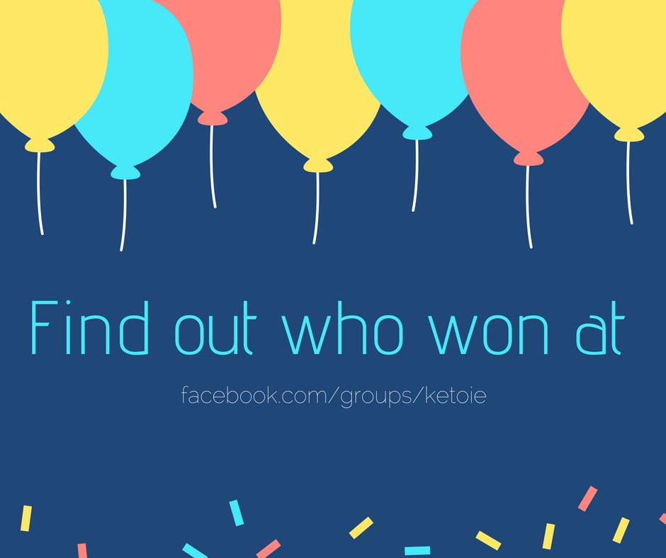 🎉🎉🎉 Thank you to everyone who joined in on our #keto #giveaway! 🎉🎉🎉