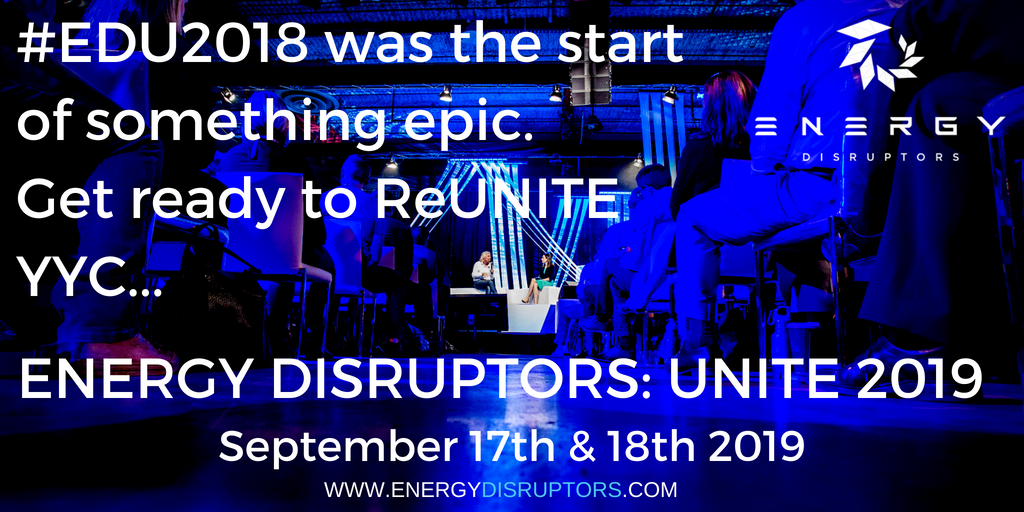 EnergyDisruptor's tweet photo. Richard Branson told us to say YES, then figure out how to do it.  Well, we have officially said YES to EDU part 2!  Now we just need to figure out how to top this year's event...  #EDU2019 #JoinTheMovement #DisruptorsUnite #YYC #MadeinCalgary https://t.co/JjPNcS3dqX