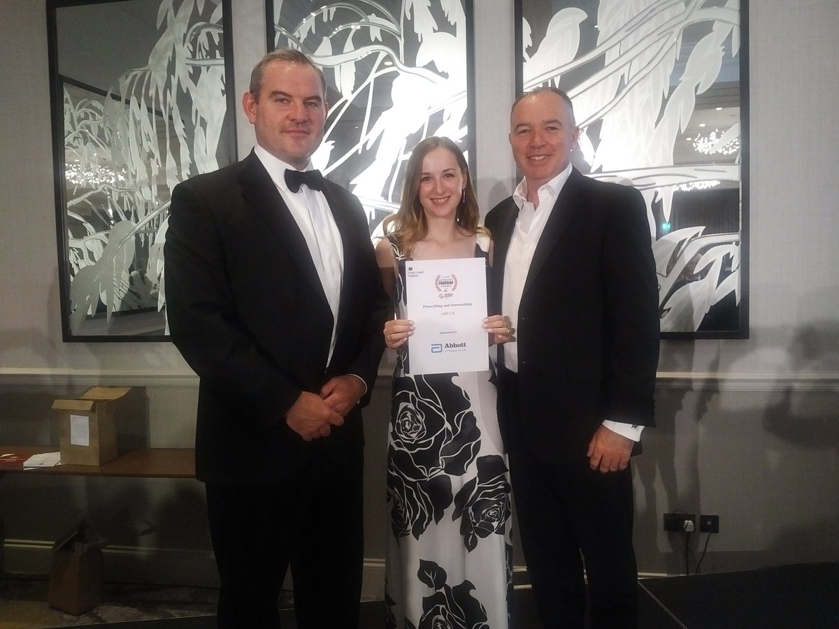 And a big 'woop' for the @BladeFarming ABP team who were highly commended in the Prescribing &amp;  Stewardship category at the #AntibioticGuardian awards! Amazing stuff guys!