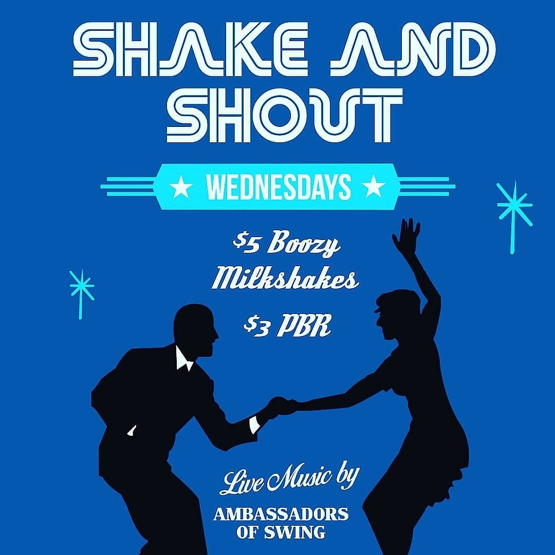 7pm tonight! Boozy Shake specials and $3 PBR is good enough. We decided to throw awesome throwback music on top of it all! Swing music will be echoing out of our halls starting at 7pm! #tinroof #tinroofstl #tinroofstlouis #stl #stlouis #swingmusic #shakeandshout