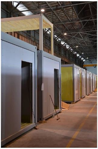 Skystonegroup's tweet photo. Module steel cages awaiting fit out at our factory in Poland.
.
.
.
#skystonegroup 
#modular 
#modulardesign 
#modularfabrication 
#modularconstruction 
#modularhotel 
#nycconstruction 
#nycgeneralcontractor https://t.co/mckTDDjsLD