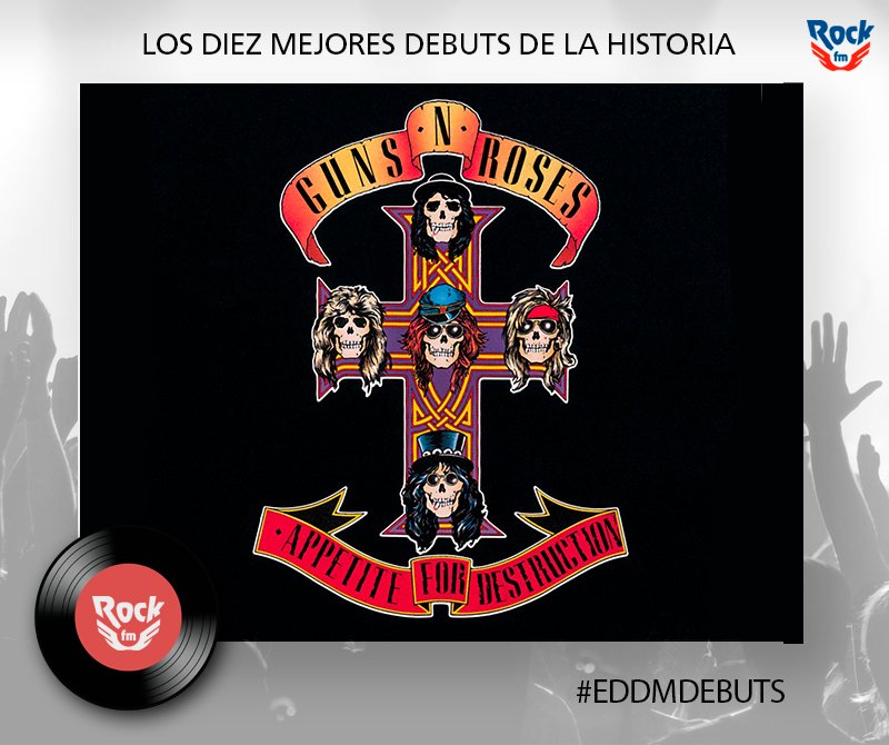 RockFM_ES's tweet photo. La salida de "Appetite for Destruction" de @gunsnroses tambaleó los cimientos del rock. Con 33 millones de discos vendidos en todo el mundo, es el debut más exitoso de la historia. #EDDMDebuts 💿 https://t.co/wvnUbvEgpJ