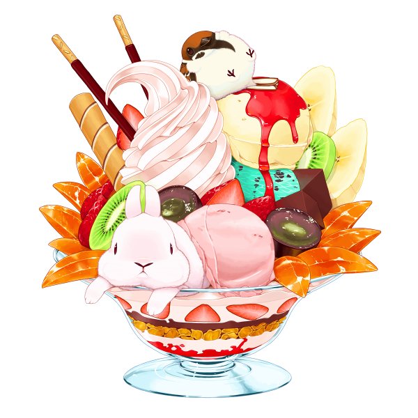 food food focus no humans fruit white background dessert rabbit  illustration images