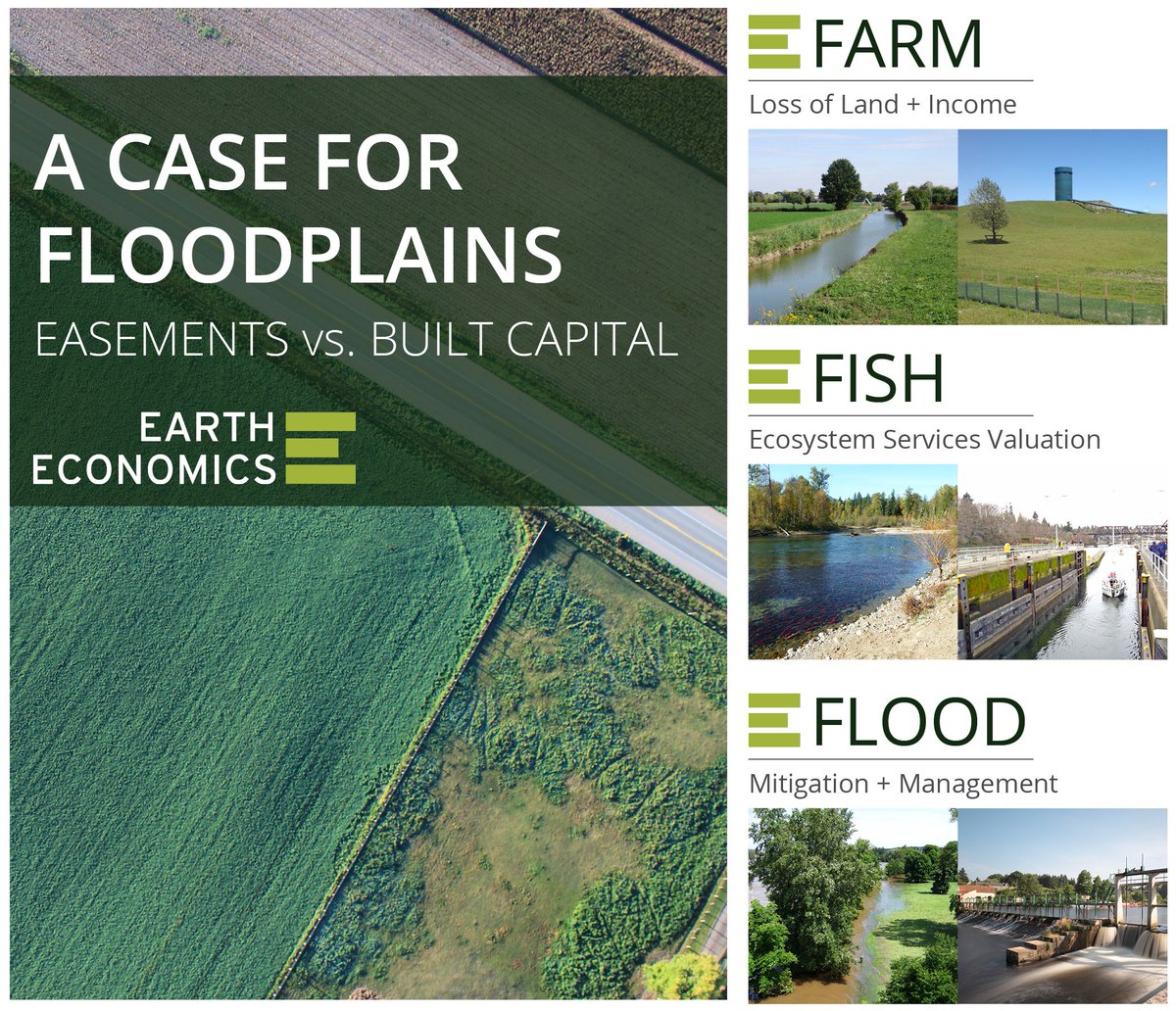 EarthEconomics's tweet photo. Last week Earth Economics presented a benefit-cost analysis tool designed to help local governments better understand the value of natural and beneficial functions of nature-based solutions to floodplain management at #ASFPM2018! @FloodsOrg #floods https://t.co/eDj66hORpV