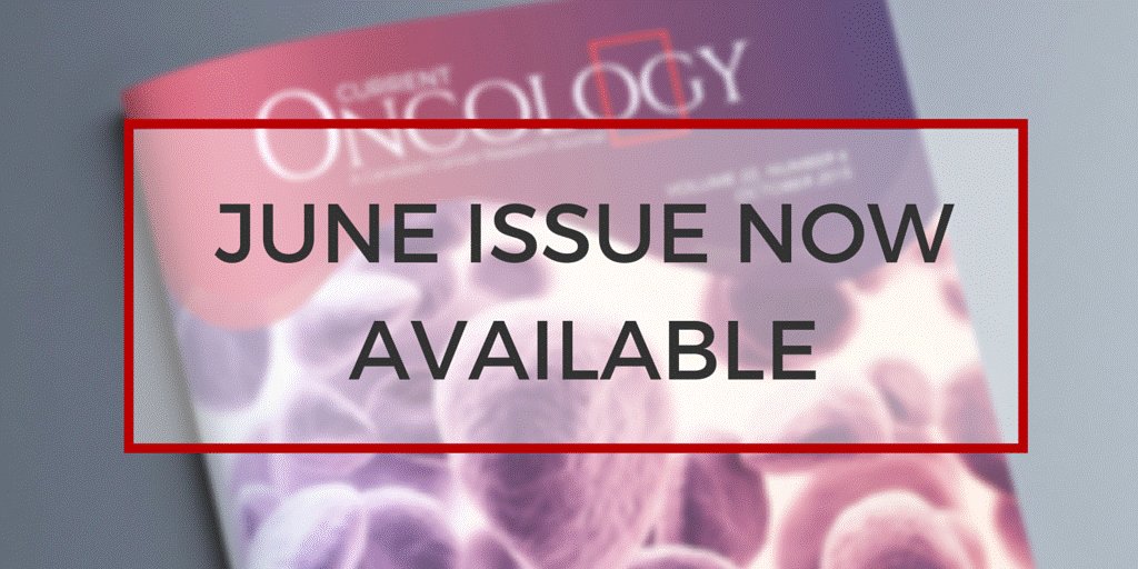 June issue of Current Oncology is now available! View the full issue here: current-oncology.com/index.php/onco… #Oncology #Canada