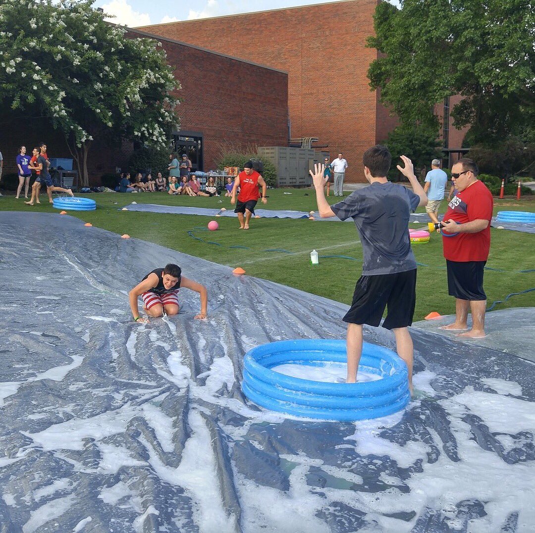 CBCDecatur's tweet image. Great night of slip n slide kickball! Thank you to Jeremy Meetze for bringing the word tonight! #youbelonghere @cbsm