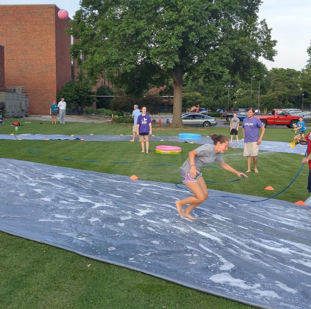 CBCDecatur's tweet image. Great night of slip n slide kickball! Thank you to Jeremy Meetze for bringing the word tonight! #youbelonghere @cbsm