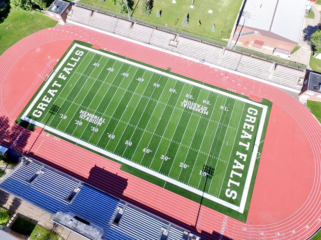 jdeaster11's tweet image. Another great @FieldTurf &amp;amp; @BeynonSports project in the Great State of Montana!😮👀👀Thank you Great Falls School District! Memorial Stadium one of the oldest in the Country! #thanks #leaveitallonthefield #makingfastlookgood #wow 🏈⚽️🏃‍♀️🏃‍♂️👊👊