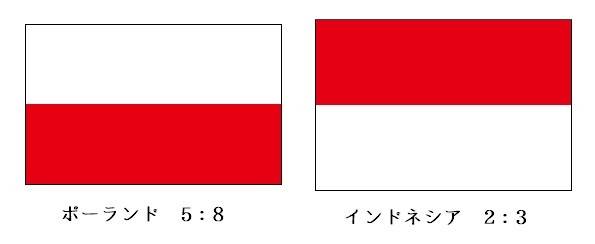 東京カートグラフィック Auf Twitter 本日 日本か対戦するポーランドの国旗 一見インドネシアを逆さまにしたように見えますが 対比が違います ポーランドは5 8 インドネシアは2 3 ということで本日の試合は5 8で日本の勝利 がんばれ日本 W杯 国旗
