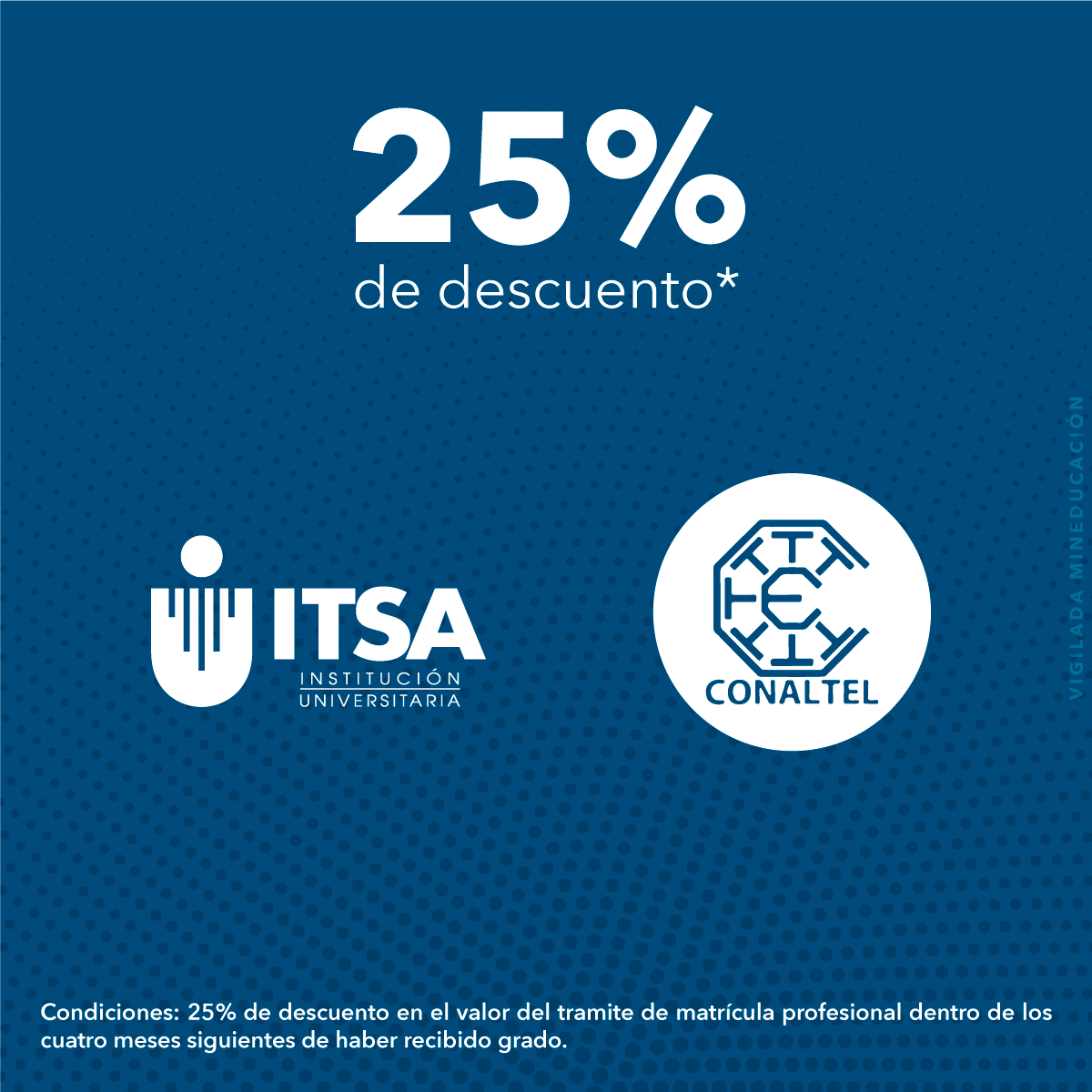 UniBarranquilla's tweet photo. Ser #EgresadoITSA trae grandes beneficios. Disfruta estos descuentos.#SomosEducaciónSuperior👇 https://t.co/1nppZ1Uc5L