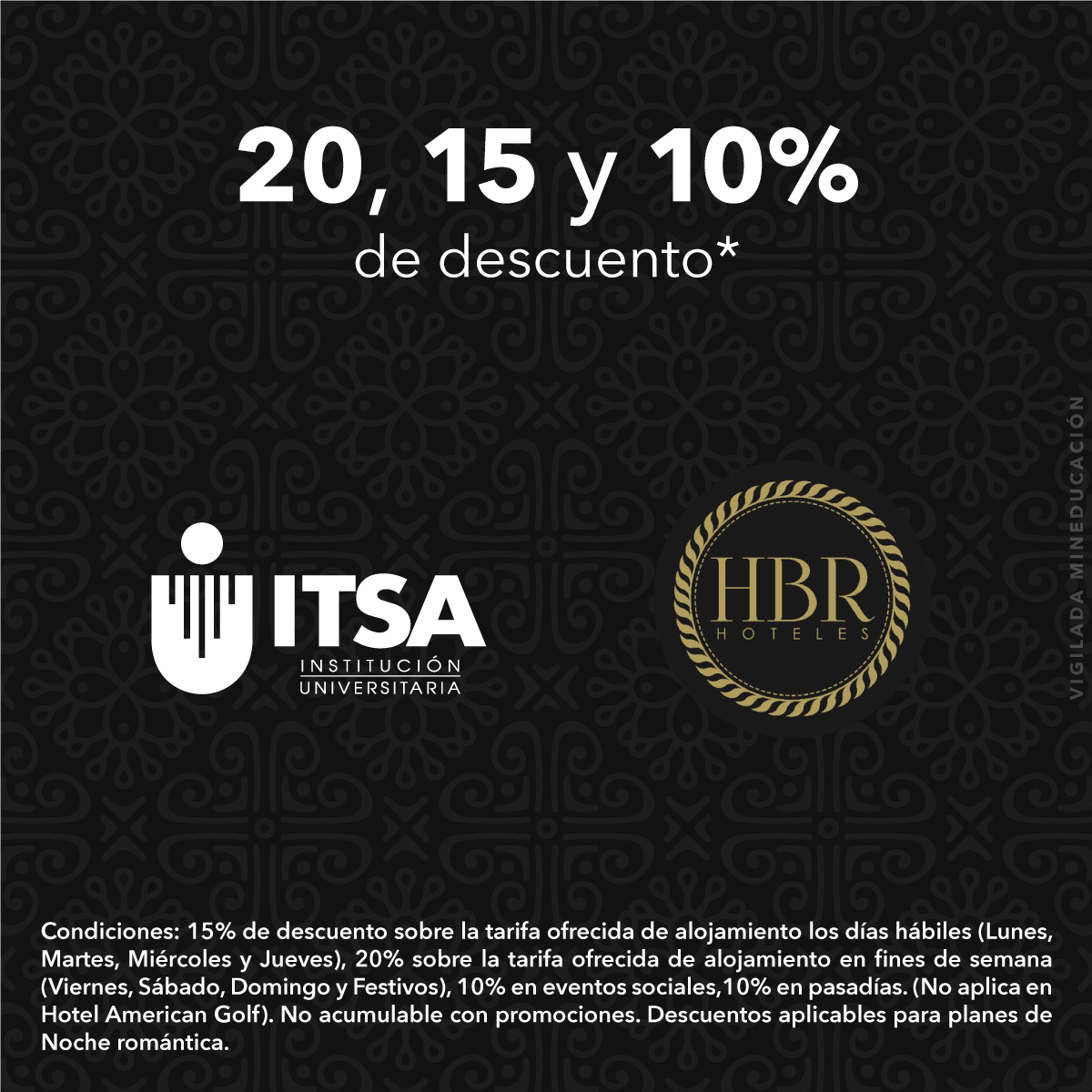 UniBarranquilla's tweet photo. Ser #EgresadoITSA trae grandes beneficios. Disfruta estos descuentos.#SomosEducaciónSuperior👇 https://t.co/1nppZ1Uc5L