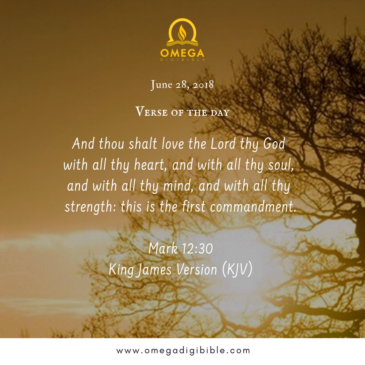 Omega Digibible Auf Twitter June 28 2018 Verse Of The Day And