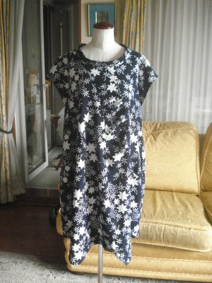 浴衣でチュニックワンピース