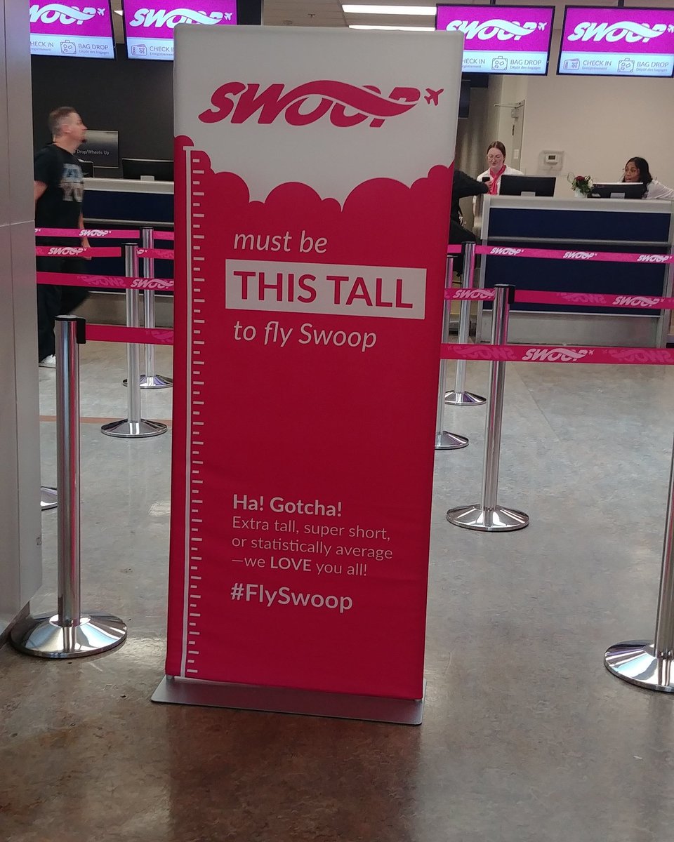 landwise_team's tweet image. Our Associate Cheryl headed down east to see family for Canada Day and was lucky enough to fly out of Hamilton with @flyswoop. (gee, hope I make the height limit!....😏) - signed Terri

#flyswoop #HamOnt #CanadaDay #familytime #hamiltonnz