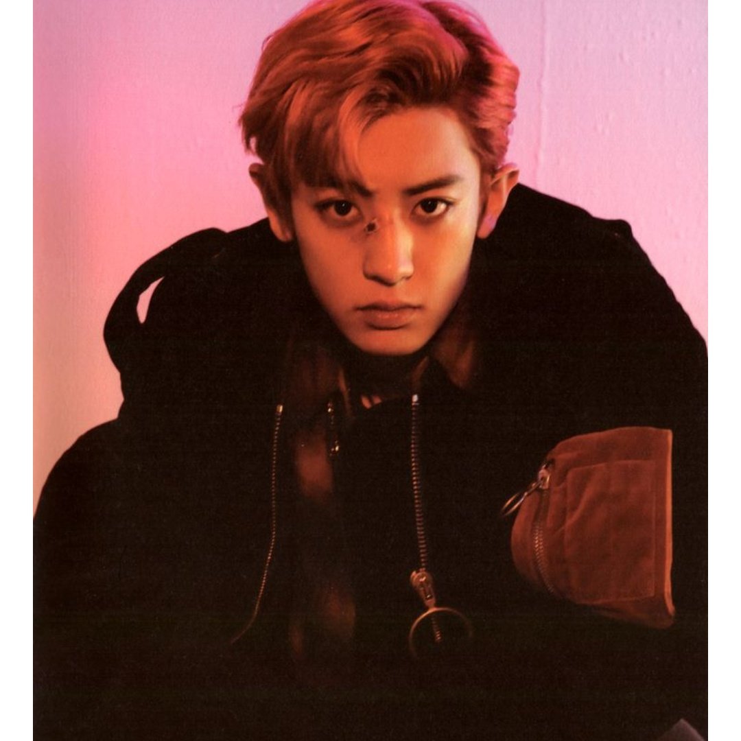 Park Chanyeol as Chamoyada:- Park Cha(moyada)nyeol- I apologize for the joke- Red is his finest color- Sweet but hooooot- Everybody& #39;s guilty pleasure
