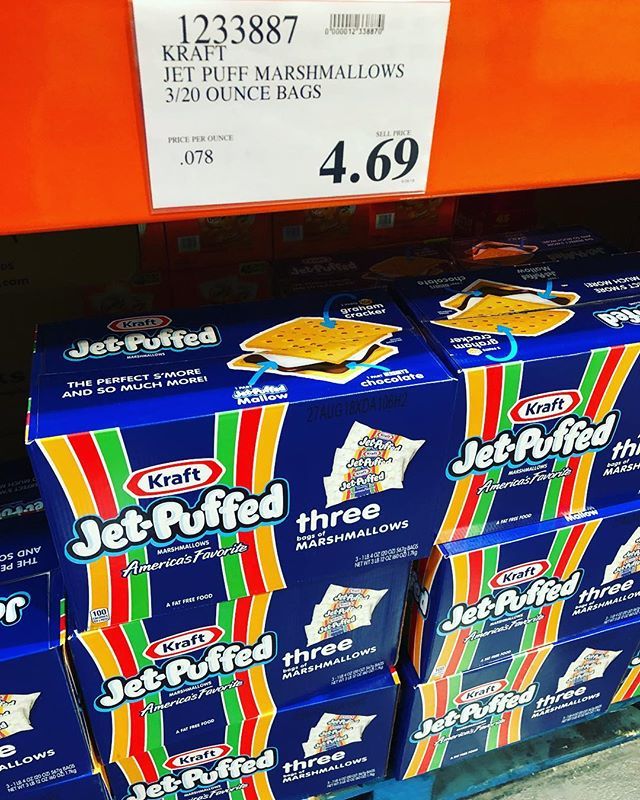Costco_Deals's tweet photo. 🔥🍫Make sure to grab this box of @kraft_brand #jetpuff #marshmallows 3/20 oz bags for only $4.69!! Perfect for your #bonfire for #july4th #costcodeals #costco #marshmallow #smore #camping https://t.co/JcScNAga0q https://t.co/lvdu5klS60