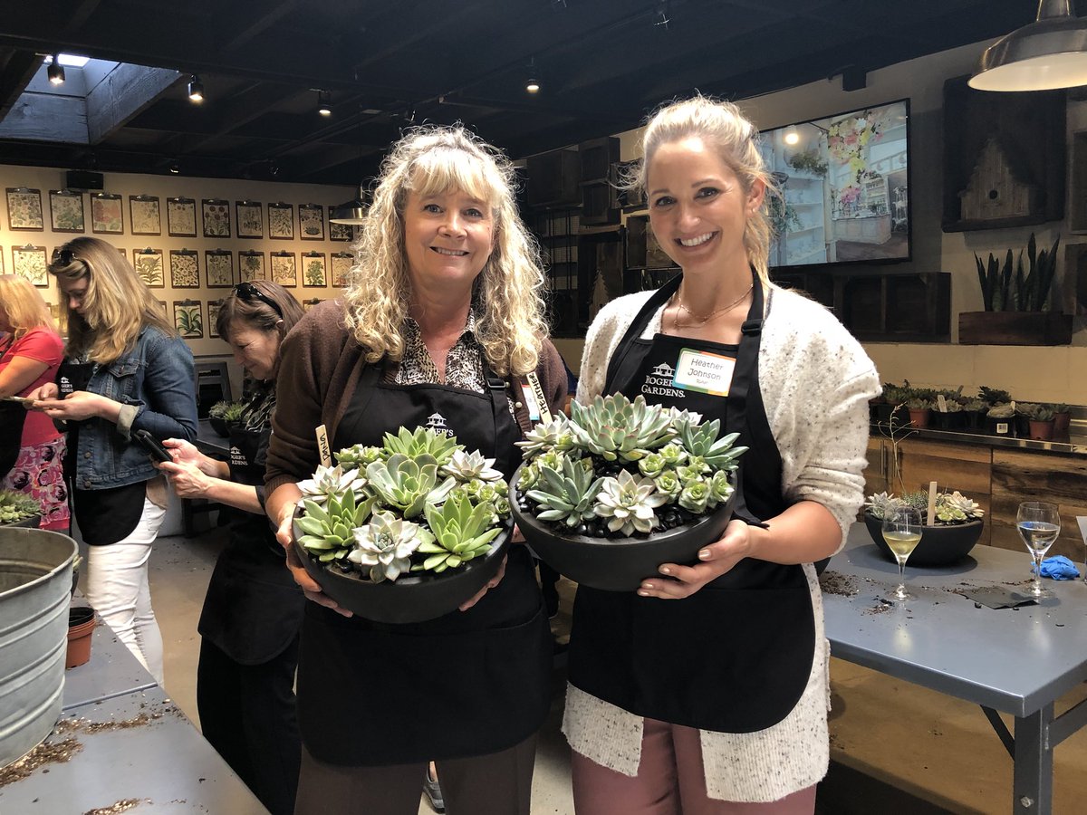 Marketing team doing research at <a href="/RogersGardensOC/">Roger's Gardens</a> for future BD events!