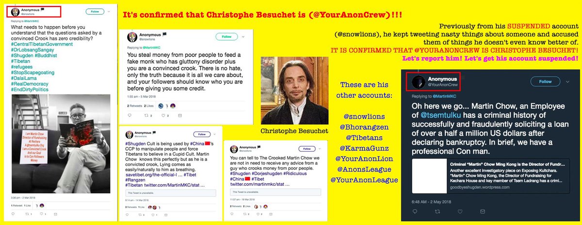 _TibetanZone's tweet photo. I went from @_Laconian to @_Laconians to @perielion to @_perielion to @achaean and @_achaean before I was finally suspended. That’s what you get for vulgarities and hate speech on Twitter. I'm still racist though.

#DalaiLama #FreeTibet #DalaiLamaIsWrong #RangzenForever https://t.co/iLSaWphDJN