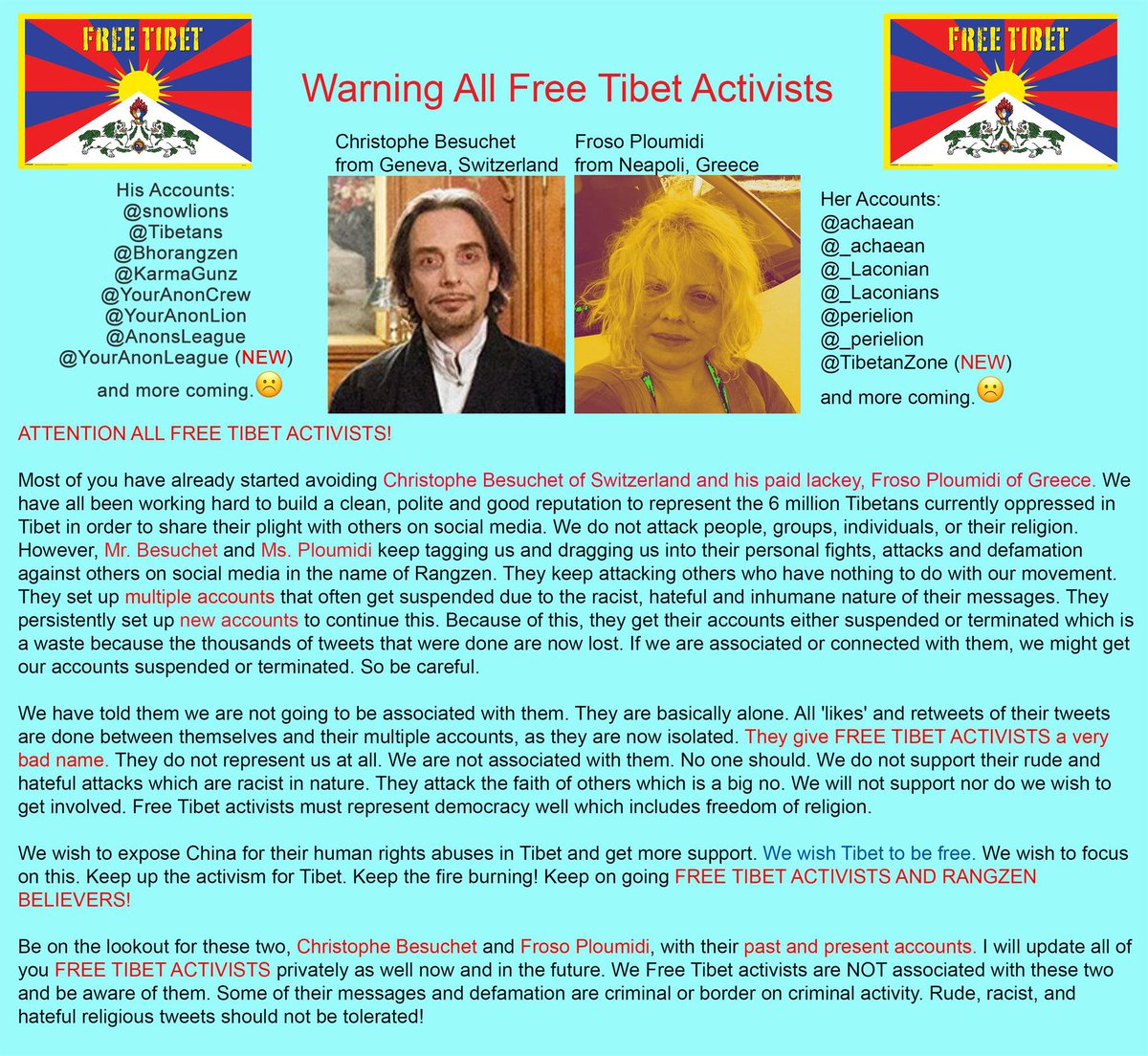 a_chaean's tweet photo. The Middle Way is a lie. Tibetans should not accept anything less than total independence. The Middle Way is a lie and all who support it are liars.

#FreeTibet #Tibetans #DalaiLama #Dharamsala #rangzen #RangzenForever #DalaiLamaIsWrong https://t.co/Qy6vxxRbRM