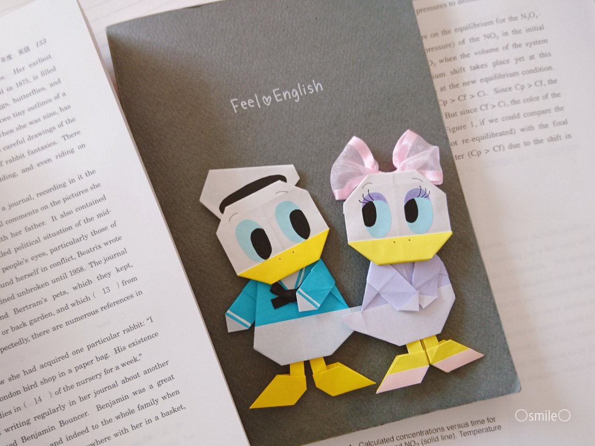 ゆうこ Auf Twitter I Made Origami Donald And Daisy Today I Woke Up I M Fine I M Alive I Have Someone Precious Thanks A Lot おりがみのドナルドとデイジーつくりましたー 今日も目覚めて 元気で 生きてて たいせつな人がいる 感謝 おりがみ