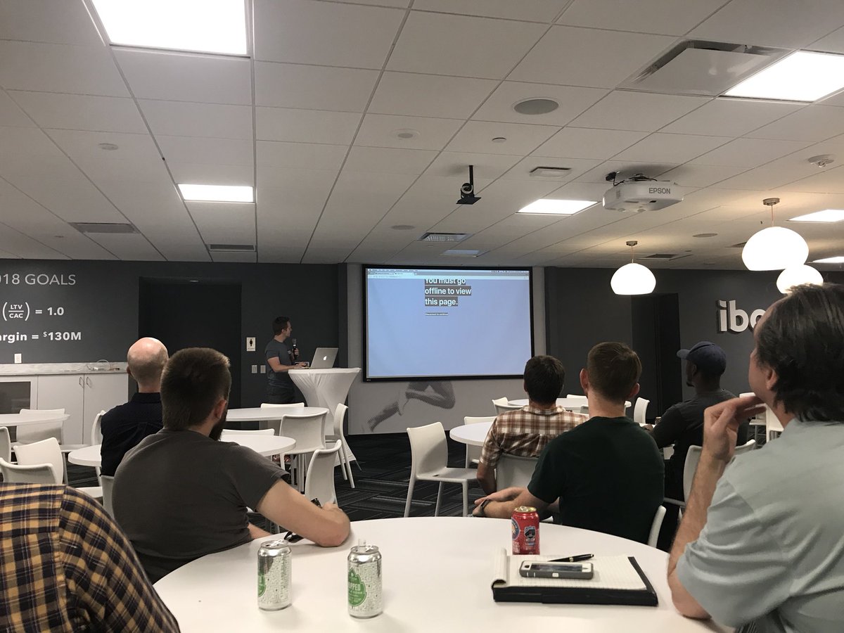 fullstackmeetup's tweet image. Next up is the amazing @bolinchris. Another #hero of the Denver Tech Community 🙏🏼 with his talk; Bridging the Disconnect: Making Software to Make a Statement (chris.bolin.co/offline/)