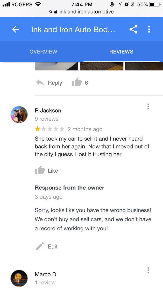 inknironauto's tweet photo. @GoogleMyBiz looking for assistance removing a few fake reviews from our page 🙏🏼 https://t.co/R0DCgC58tw