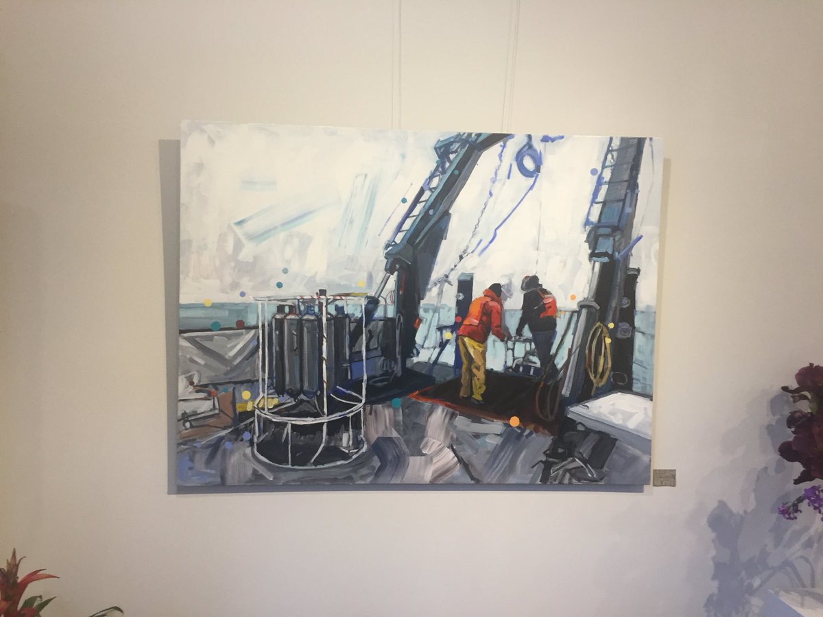 bobsterner's tweet photo. Great new science/art show at Duluth Pottery tonight!  The @LLOBlueHeron never looked so good. https://t.co/Z6pnsjKF8o