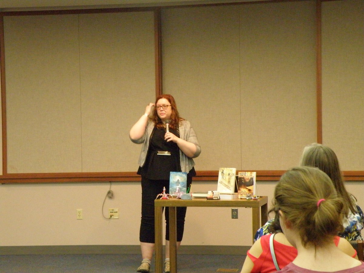 JLynnElseAuthor's tweet photo. Had so much fun at my recent book release party at the @RochPubLibrary. Fun, games, and books galore! #avalonorelse #descendantsofavalon @Inklings7 #amwritingfantasy #YAFantasy #authorappearance #publicspeaking #bookrelease #seeyounexttime @DowntownRochMN @PB_507 https://t.co/RGEeQv5NSo