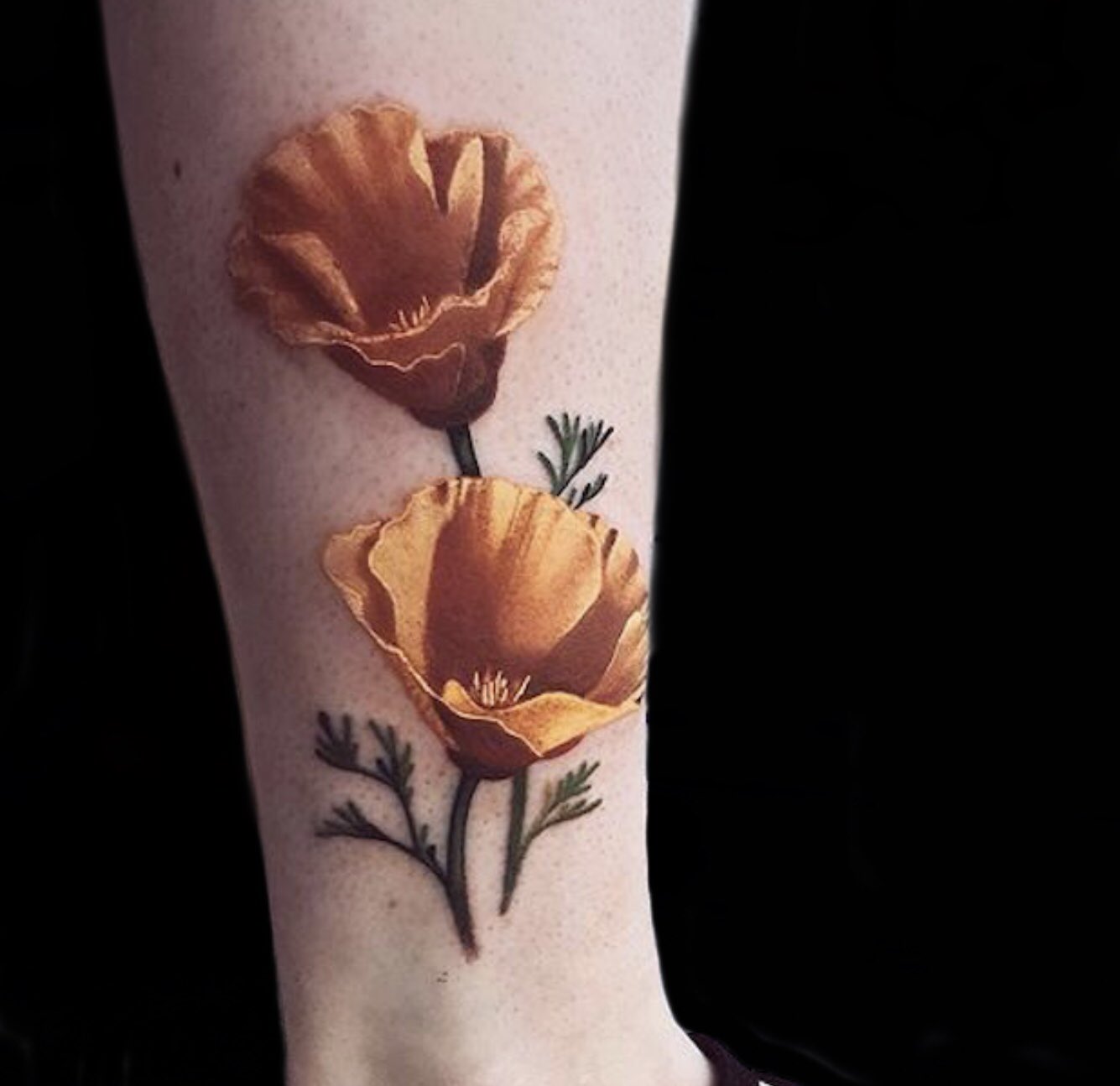 California Poppy by LT Woods TattooNOW
