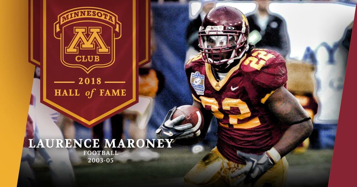 One of the best #Gophers to ever wear the Maroon and Gold! Congrats to <a href="/LaurenceMaroney/">LaurenceMaroney™</a> on being elected to the M Club Hall of Fame!