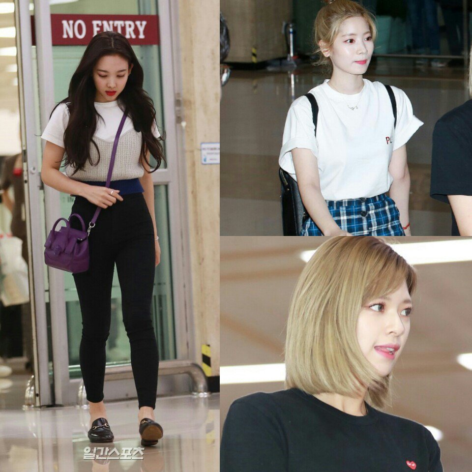 韓国発 カラコン専門店リリー 空港ファッション Twice 暑くてやる気もでませんが 可愛いtwice見て勉強したい サナちゃんとミナちゃんはグッチのカバンですね Twice Twiceland Once Twiceサナ Twiceモモ Twiceミナ ツウィ