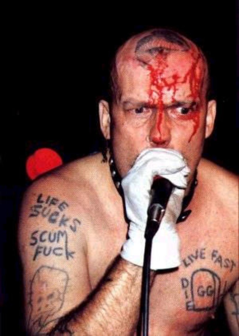 GG Allin dies of an accidental heroin overdose on this day in 1993 #punk #p...