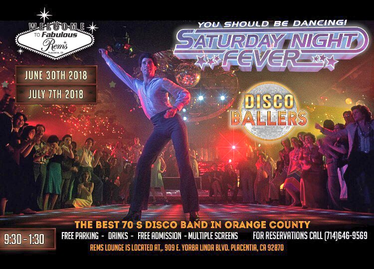 DiscoBallers70s's tweet photo. Come join us for awesome disco,drinks and dancing at the fabulous Rems Lounge  on June 30th and July 7th 9:30 - 1:30 am #disco #music https://t.co/CZ6yCOL0HJ