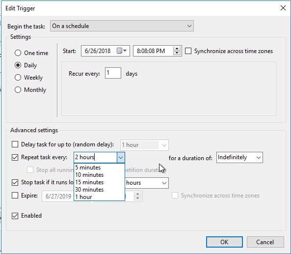 VickyTkachenko's tweet image. Task Scheduler - Repeat a task on a custom interval that is not selectable
#WindowsServer #TaskScheduler
directoryadmin.blogspot.com/2018/06/task-s…