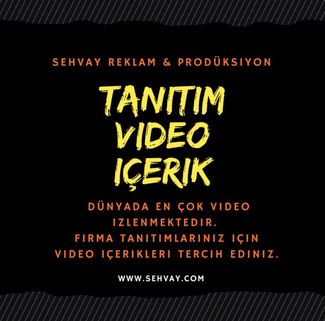 #reklam #tanıtımvideo #videoiçerik #markailetişim #sehvay #prodüksiyon #marka #pazarlama  iletişim: 
sehvay.com 02124039624