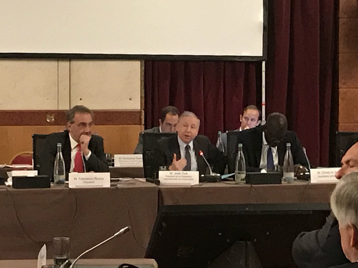 MyGeorgeApp's tweet photo. RT @Francescorocca: Honored to have had with us @fia President @JeanTodt at @Federation governing board. It is important to work together on road safety: we are ready to make the difference together, doing our utmost to save lives at global level #RoadSa… https://t.co/NI8Ud0Utoy