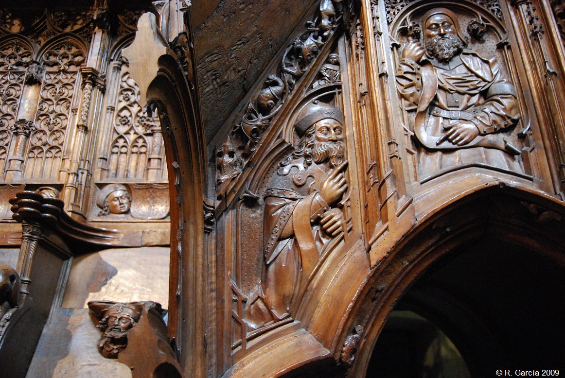 Monasterio de Santa María la Real de Nájera (detalle del coro) @canalpatrimonio <a href="/LaHuellaRomnica/">La Huella Románica</a>