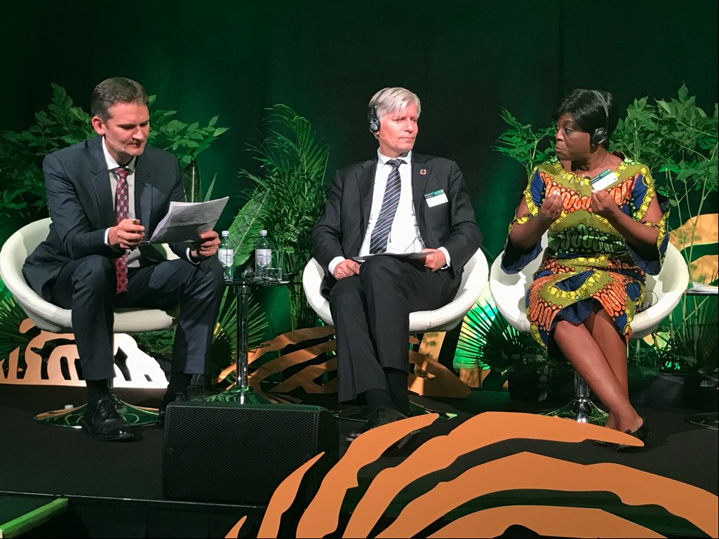 Minister of #Environment & Tourism of the Republic of Congo @ASoudanNonault outlines the significance of the 30 Gt #carbon #CuvetteCentrale #peat lands at #OsloForestForum #tropical #forests #carbon #peat #mangroves #peatlandmatters