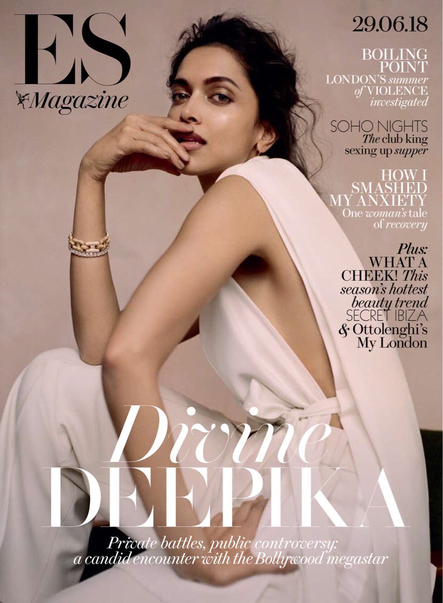 ESMagOfficial's tweet photo. Her every move makes headlines in India and now Hollywood is calling… in today’s #ESmagazine we give you a candid encounter with #Bollywood megastar @deepikapadukone ✨ #DeepikaPadukone https://t.co/3sXX1zi1ne